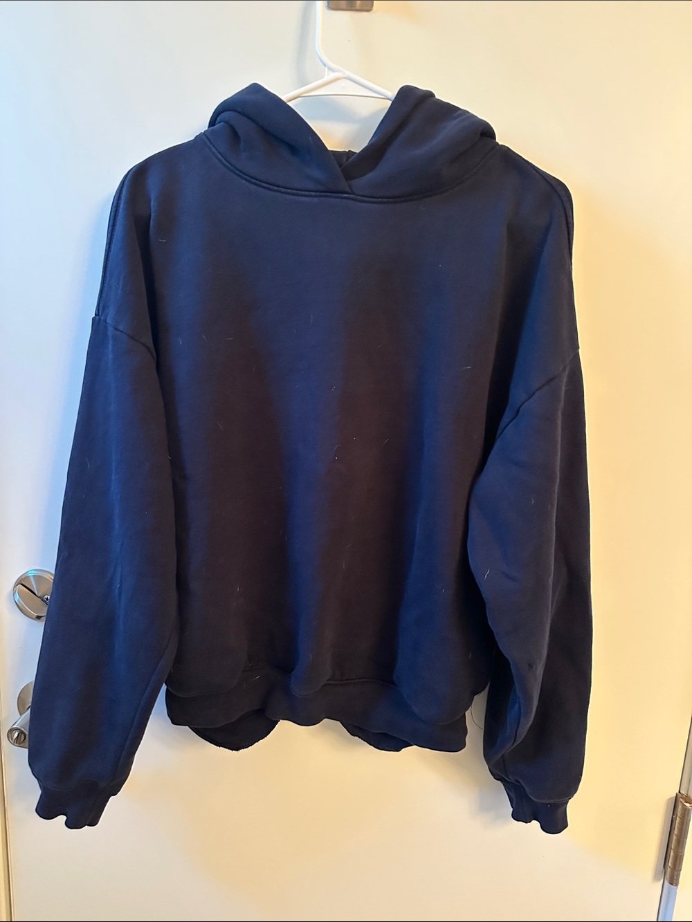 Garage Navy Hooded Women's Sweater